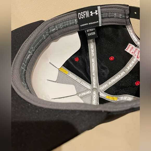 Utah Utes Under Armour Swoop Mascot Logo Snapback Hat NCAA College Cap Black - Picture 3 of 3